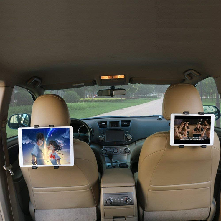 Universal Car Back Seat Tablet Holder – 360° Rotating & Adjustable Mount for 6–11” Tablets