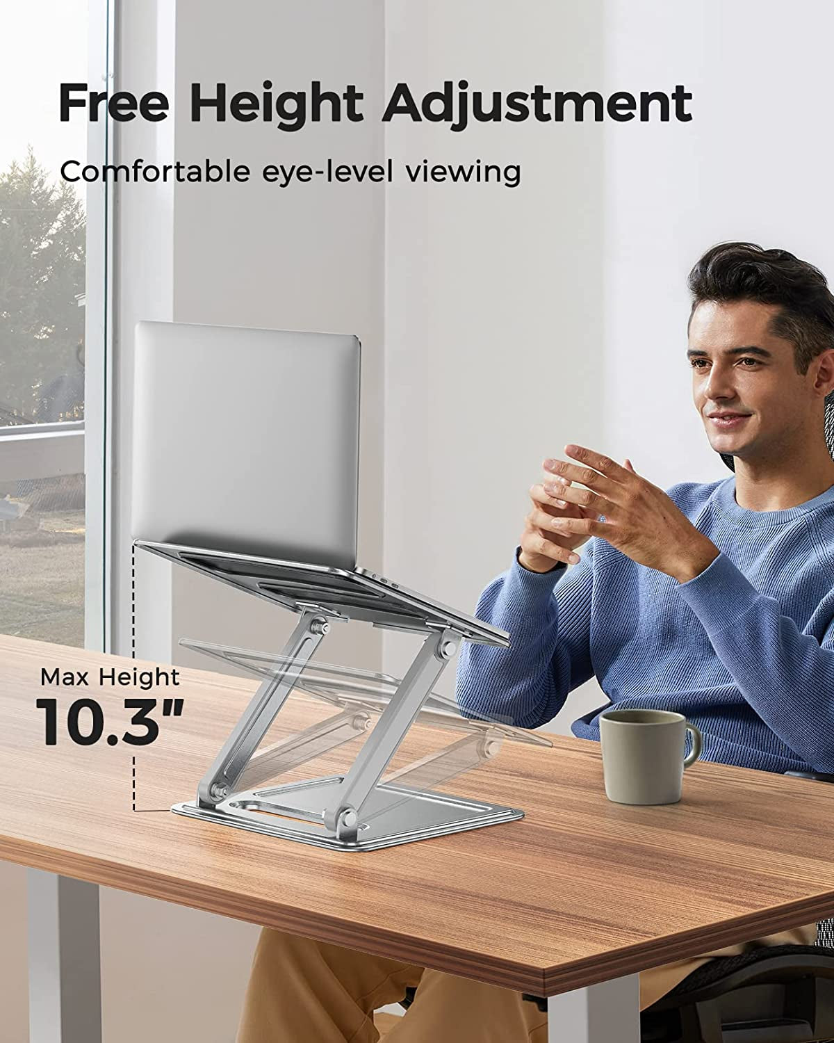 Support d’ordinateur portable ajustable ergonomique | Adjustable Ergonomic Laptop Stand