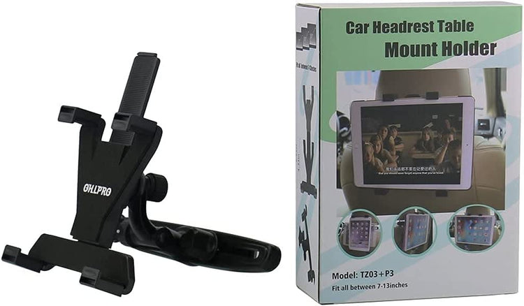 Universal Car Back Seat Tablet Holder – 360° Rotating & Adjustable Mount for 6–11” Tablets