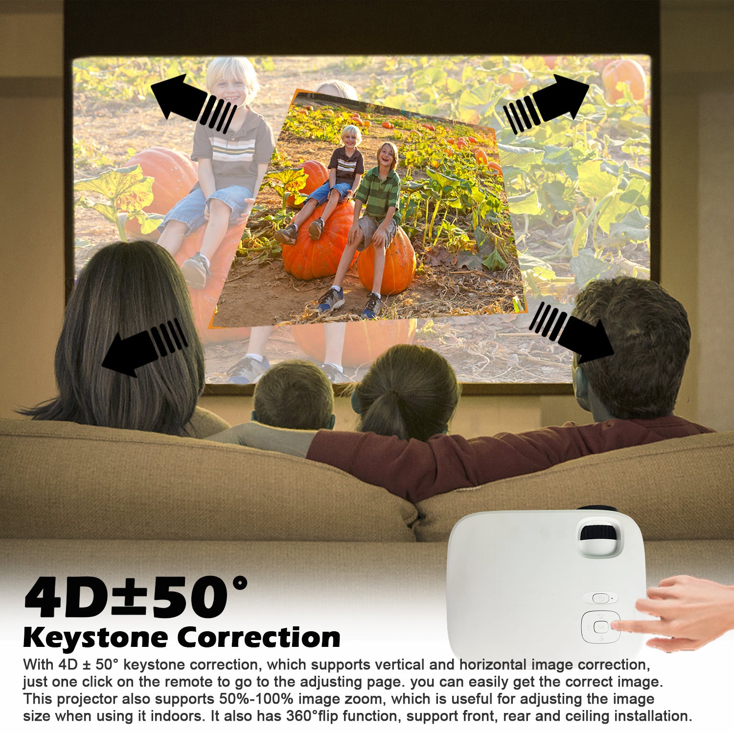 projecteur Bluetooth 4K 1080P - Qualité d&