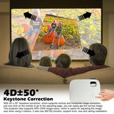 projecteur Bluetooth 4K 1080P - Qualité d&