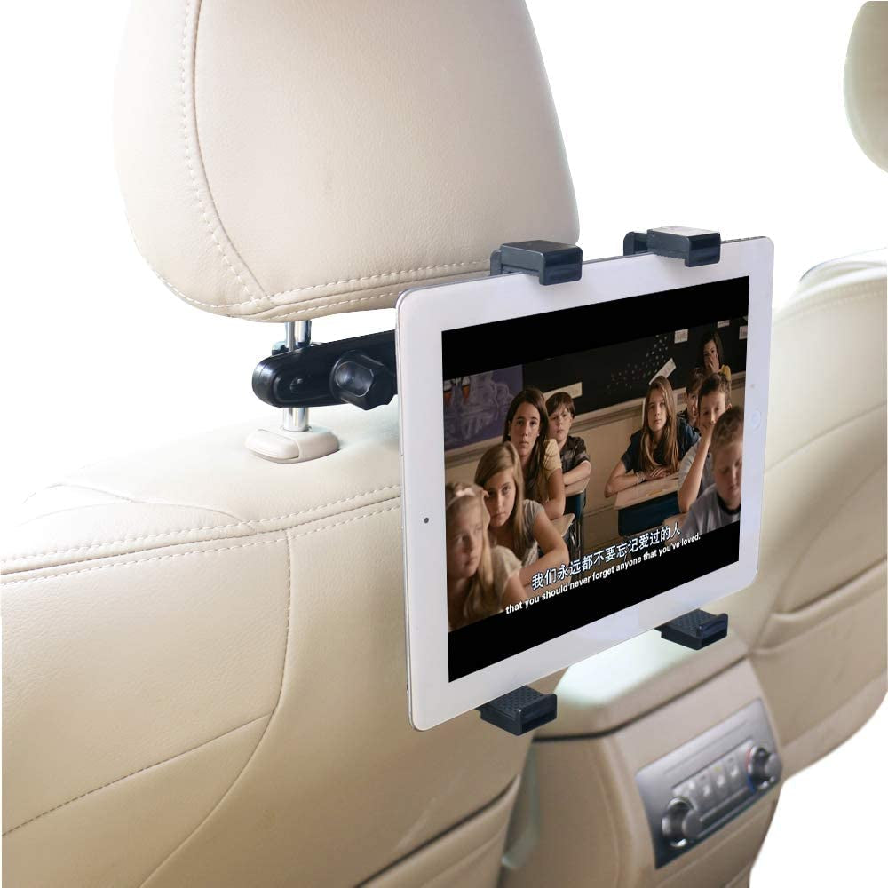 Universal Car Back Seat Tablet Holder – 360° Rotating & Adjustable Mount for 6–11” Tablets