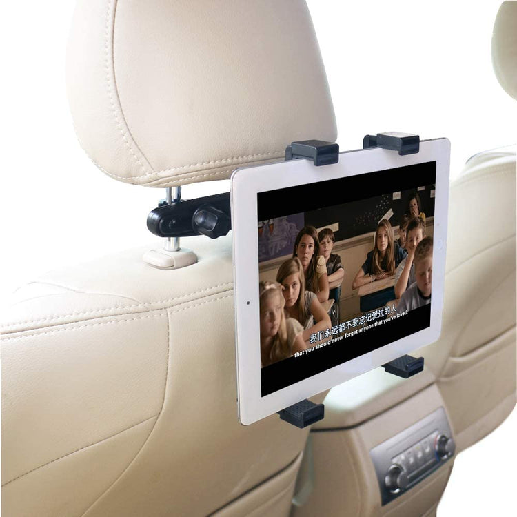 Universal Car Back Seat Tablet Holder – 360° Rotating & Adjustable Mount for 6–11” Tablets