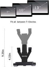 Universal Car Back Seat Tablet Holder – 360° Rotating & Adjustable Mount for 6–11” Tablets
