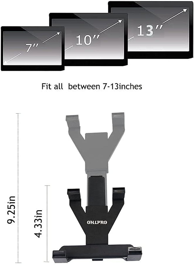 Universal Car Back Seat Tablet Holder – 360° Rotating & Adjustable Mount for 6–11” Tablets